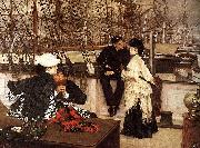 James Jacques Joseph Tissot The Captain and the Mate painting